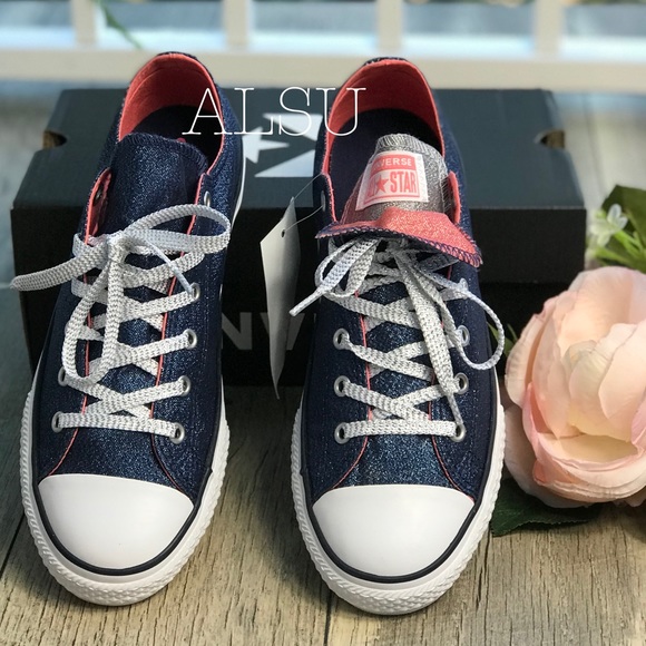 Converse Ctas Double Tongue OX Midnight Navy W - Picture 4 of 7